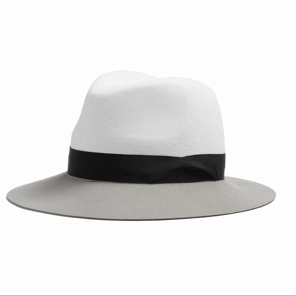 NWOT Rag & bone Gray Multi-tone Wool Fedora